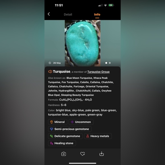 Vintage Native American Artist Signed R 925 Sterling Silver Coral Turquoise Ring - Picture 13 of 13